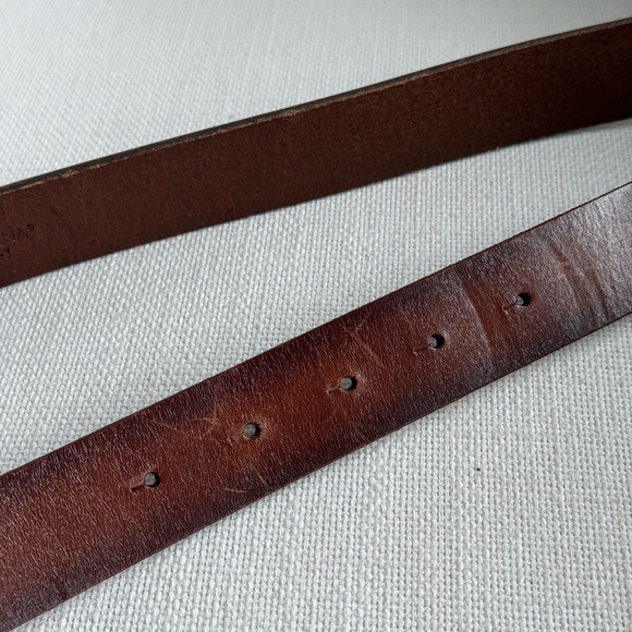 Dolce & Gabbana Brown Leather Belt with Silver Buckle - Picture 7 of 9